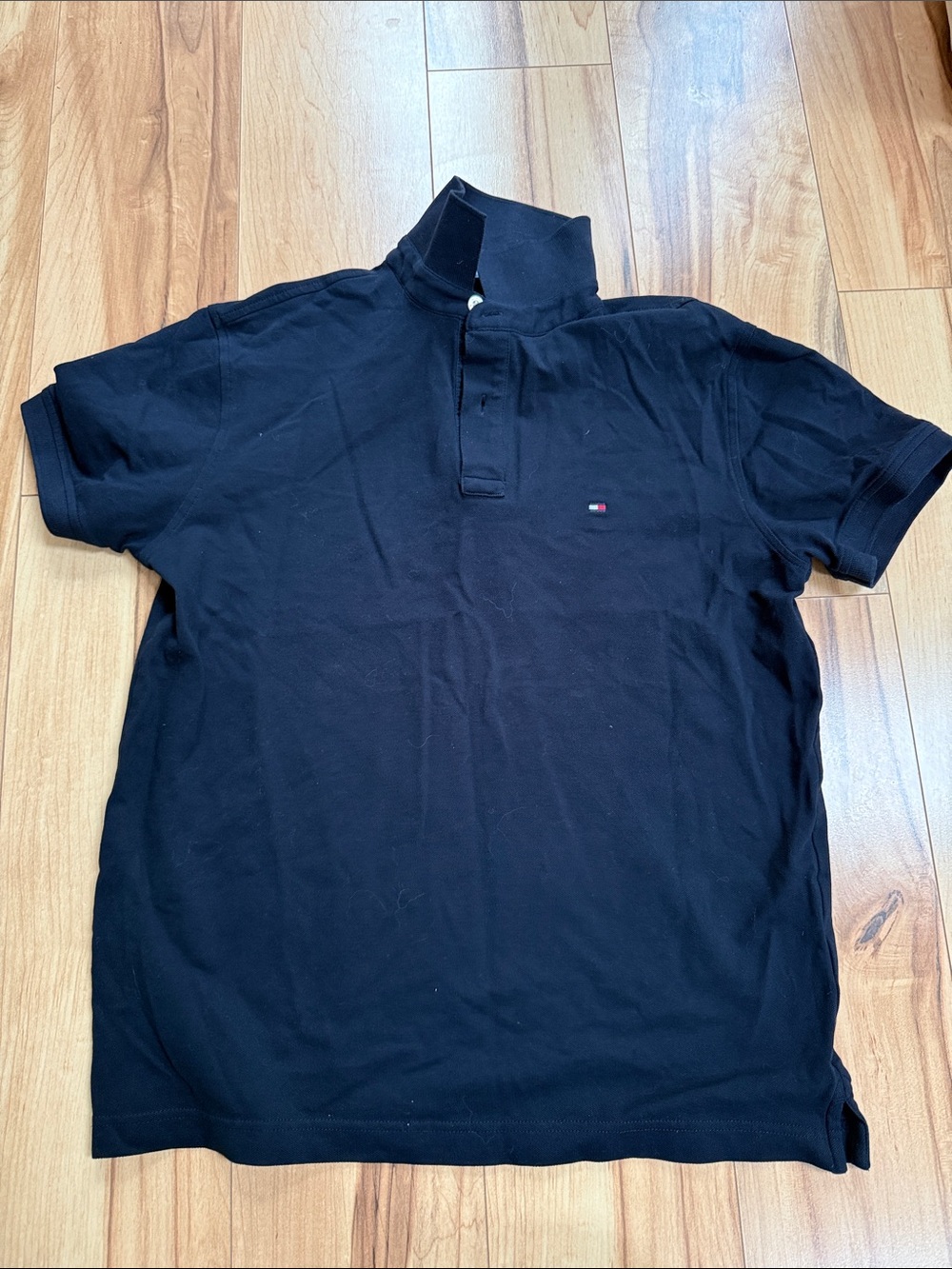 Tommy Hilfiger Navy/Black Short-Sleeve Polo